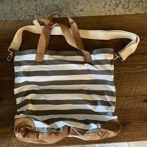 Merona striped messenger bag